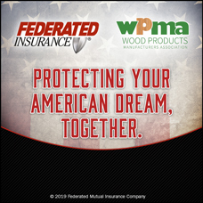 Federated Insurance logo and WPMA logo with "Protecting the American Dream Together" 