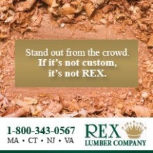 REX Lumber Company "Stand out from the crowd. If it's not custom, it's not REX" ad